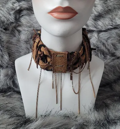 Leather choker